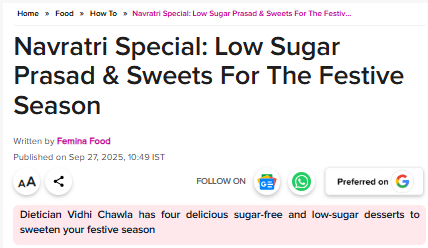 Navratri Special Feature